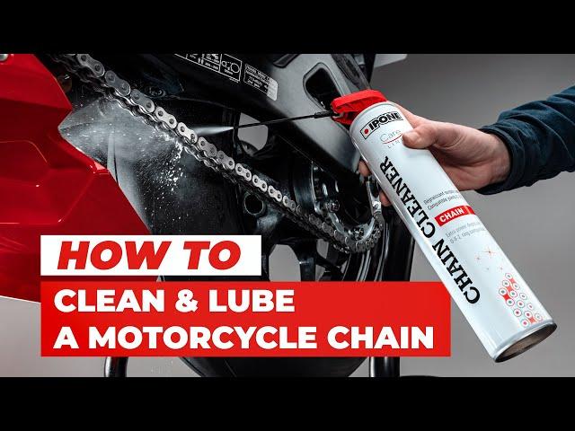 How to clean and lube a motorcycle chain