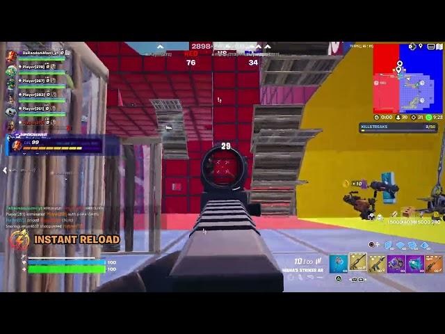 78 KILLS CRAZYY RED VS BLUE GAMEPLAY IN FORTNITE CREATIVE