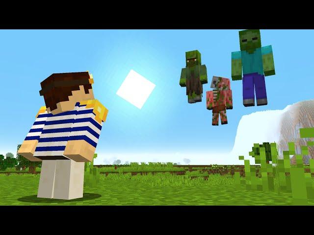 I Found Rare Floating Mobs in Survival Minecraft!