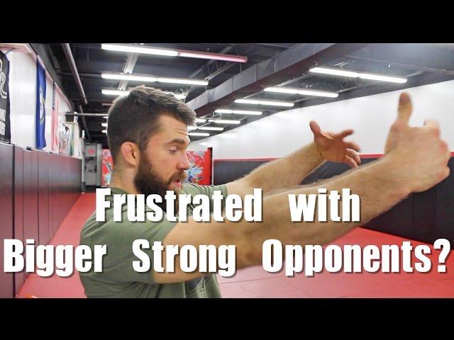 The Right Mindset when Rolling With Stronger People in BJJ