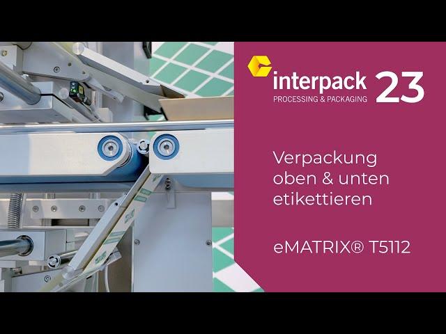 Verpackungen von oben und unten im Durchlauf etikettieren (vollautomatisch)