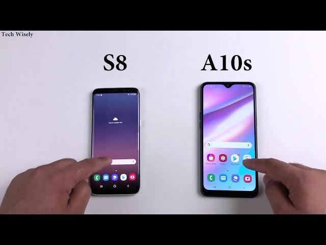 SAMSUNG A10s vs S8 Speed Test Comparison