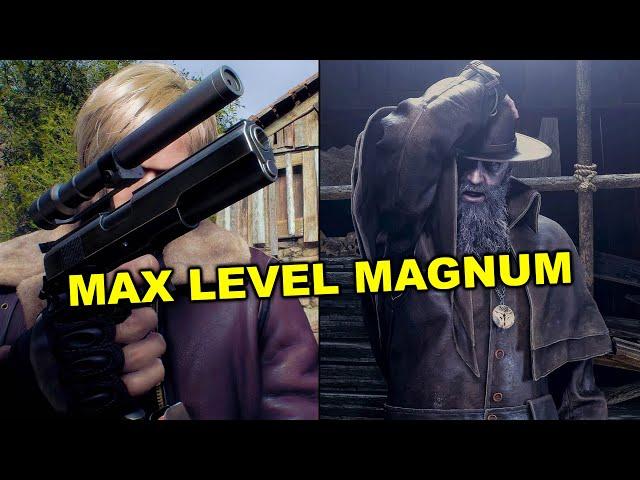 Resident Evil 4 Remake - MAX LEVEL MAGNUM VS Bosses Gameplay