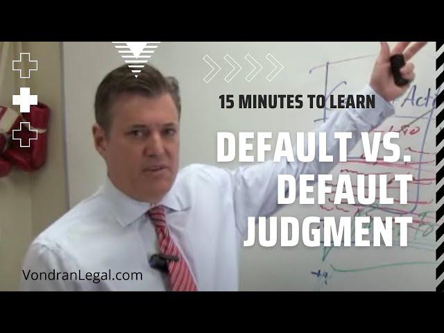 Default vs. Default Judgment under Federal Rule 55 and 60