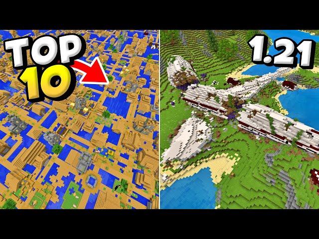 TOP 10 BEST SEEDS For Minecraft 1.21 (MCPE & Pocket Edition) 