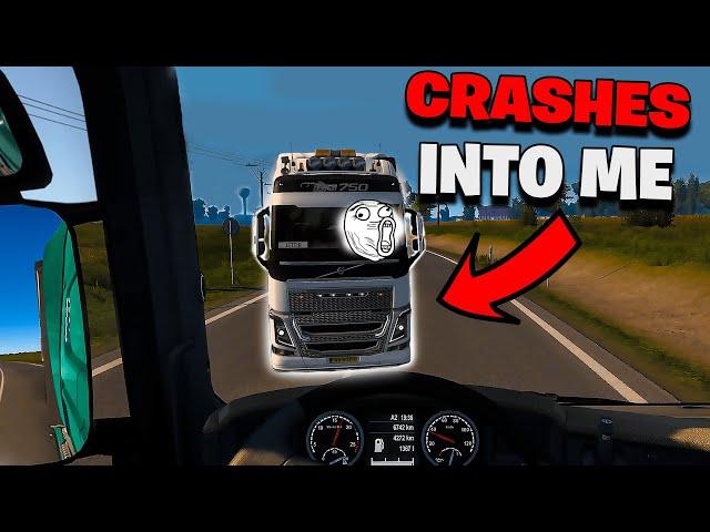 IDIOTS in Trucks #7 | Funny Moments & Trollers - ETS2MP