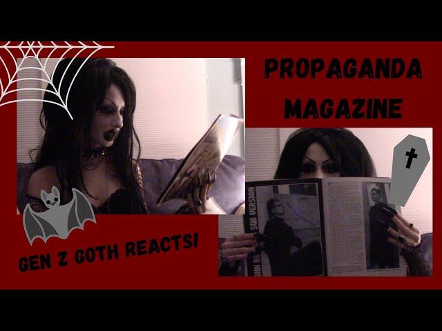 Gen Z Goth Reacts To 90s Propaganda Magazine!