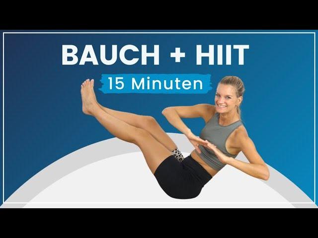 15 Minuten HIIT Bauch Workout zum Abnehmen und für starke Muskeln