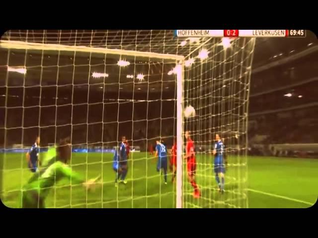 Fake goal Stefan Kießling Bayer Leverkusen) v Hoffe