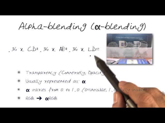 Alpha blending