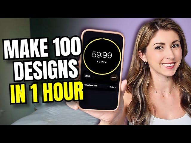 How I Make 100 Designs in 1 Hour (My design process tutorial)