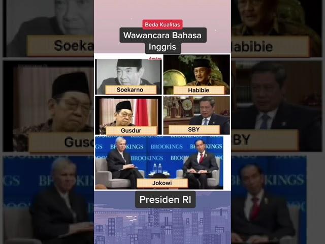 WAWANCARA PRESIDEN INDONESIA BERBAHASA INGGRIS,SEMUA PRESIDEN REPUBLIK INDONESIA DARI MASA KE MASA