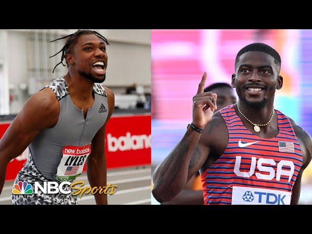 Noah Lyles vs Trayvon Bromell EPIC 60m duel decided by an eyelash in Boston | NBC Sports