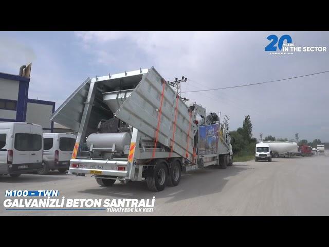 Promax M100 TWN - Full Galvanized Mobile Concrete Batching Plant