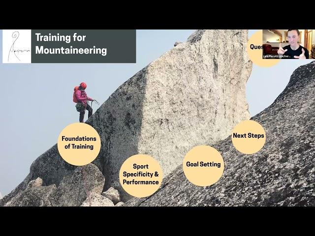 Training for Mountaineering Webinar