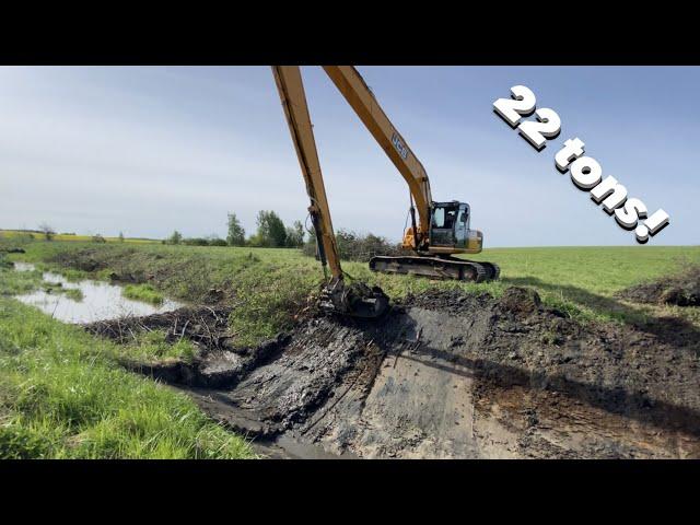 Beaver dam removal || Excavator destroys it.