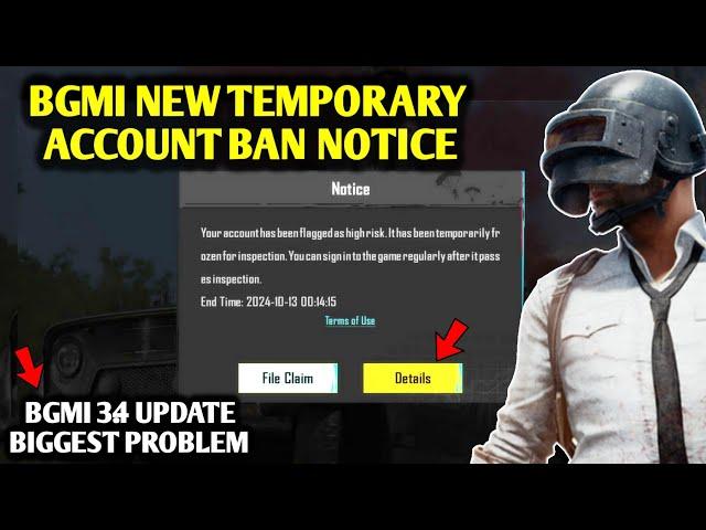 URGENT NOTICE : BGMI TEMPORARY ACCOUNT BAN | BGMI SERVER RESPONCE PROBLEM | BGMI 7 DAYS BAN NOTICE