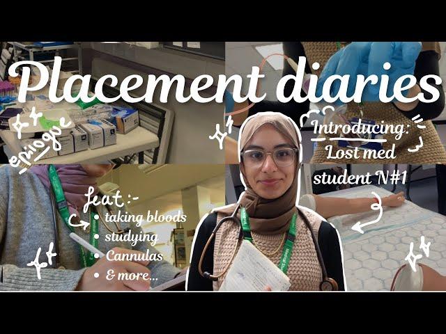 Med student hospital placement vlog🩺 | taking bloods 