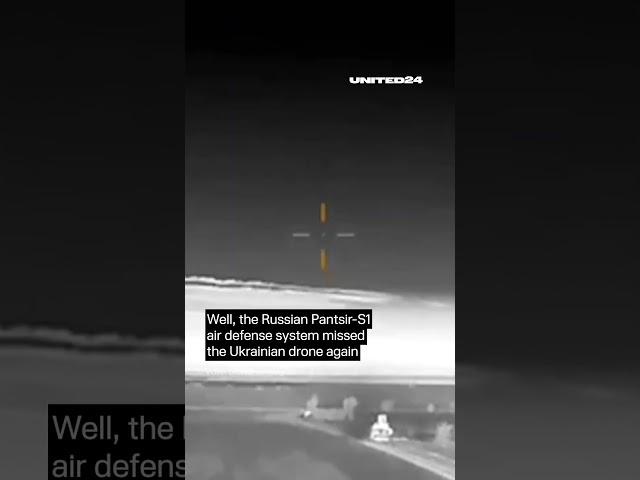 Russian Air Defense System Missed Ukrainian Drone and Was Destroyed #warinukraine #drone