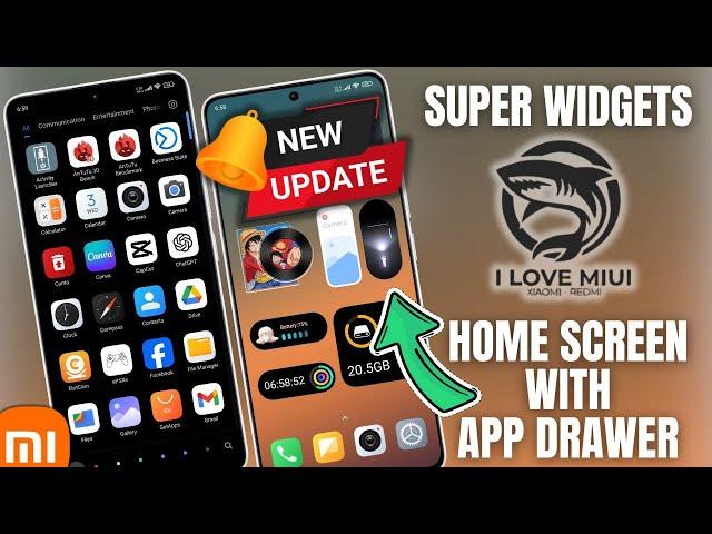 Install Super Widgets Home Screen With App Drawer For Xiaomi Devices | I Love Miui