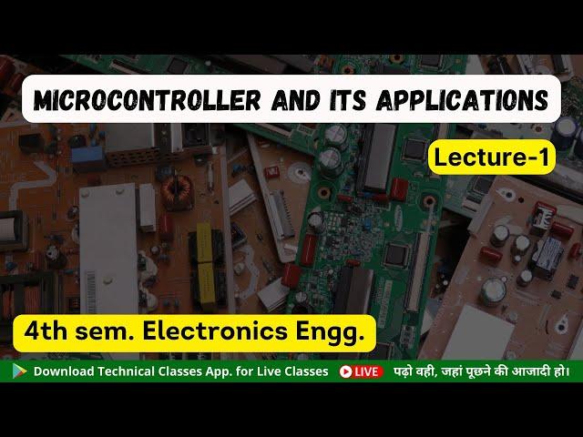 Microcontroller and its Applications(L-1) || 4th Semester Electronics || SBTE Bihar Polytechnic