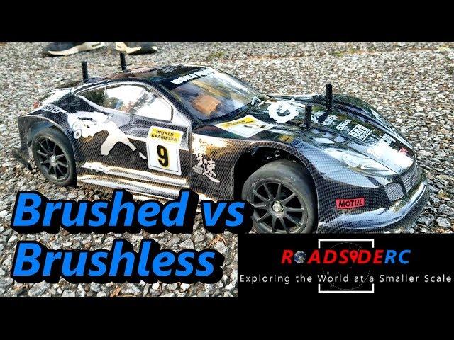 Brushed vs Brushless Tamiya TT-02 Speed Runs!