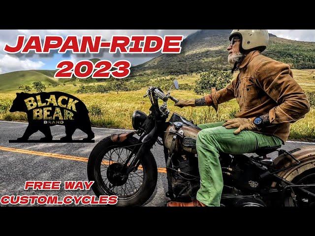 【black bear brand】Japan Ride2023【free way custom_cycles】鬼すぎる旧車ハーレー軍団【ヴィンテージハーレー】【Harley-Davidson】