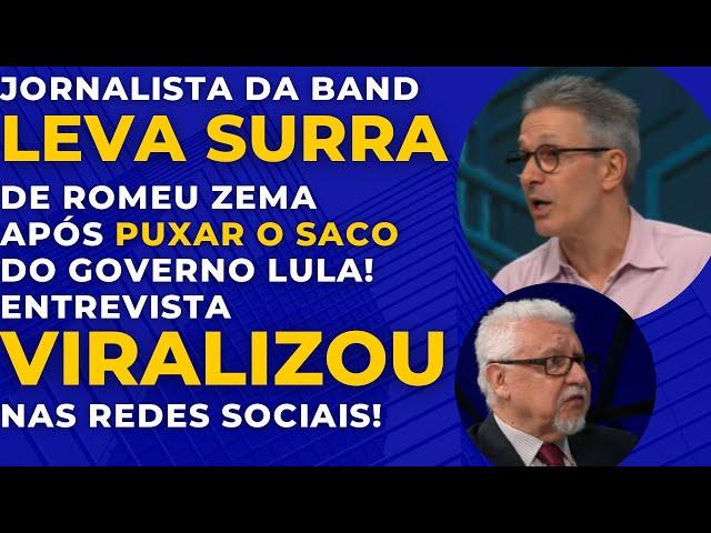 PASSOU O TRATOR! ZEMA NÃO CAI NA CONVERSA DE JORNALISTA MILITANTE E DET0NA GOVERNO LULA