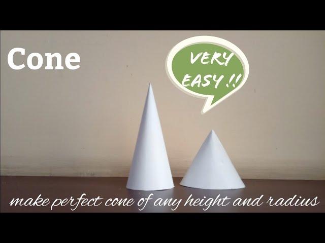 Cone | maths model 3d shapes using paper