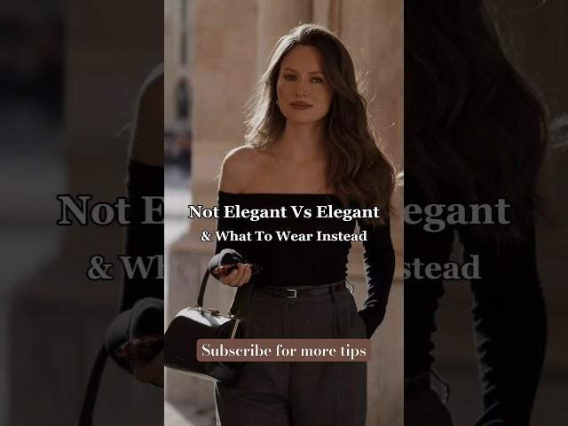 Not Elegant vs Elegant #elegantlady #elegant #elegantstyle #elegance #outfit #women #dress #shorts