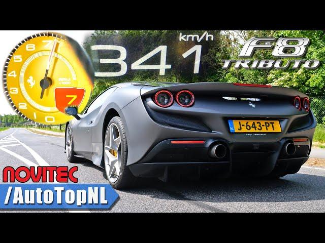 FERRARI F8 TRIBUTO NOVITEC | 0-341km/h LAUNCH CONTROL POV & SOUND by AutoTopNL