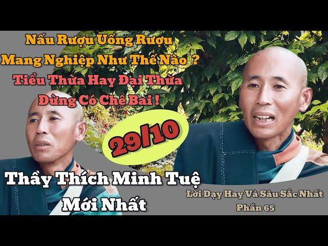 Thầy Thích Minh Tuệ Mới Nhất Full | Lời Dạy Hay Và Sâu Sắc Nhất Phần 65