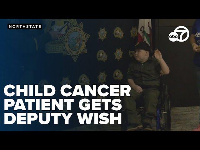 8-year-old with brain cancer sworn in as honorary deputy in Shasta County