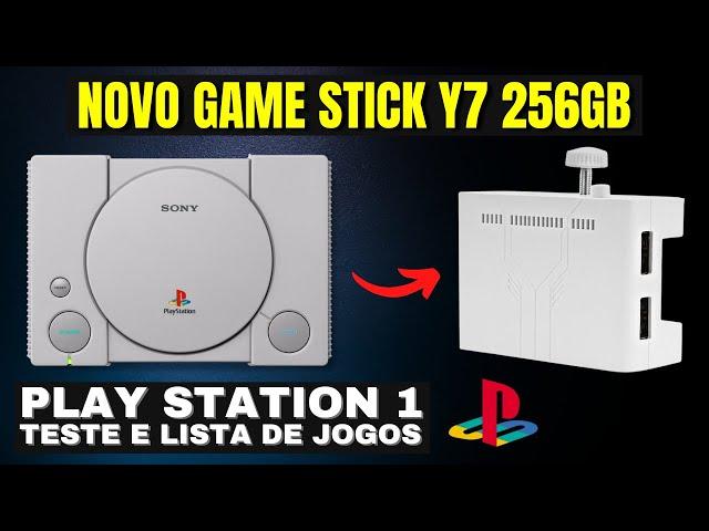 Game Stick Y7 256GB PS1 - Lista de Jogos e Teste