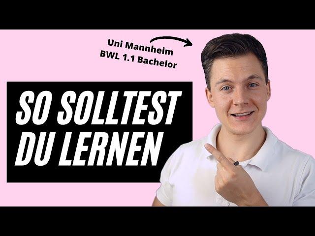 BWL Studium - so SOLLTEST du NICHT lernen