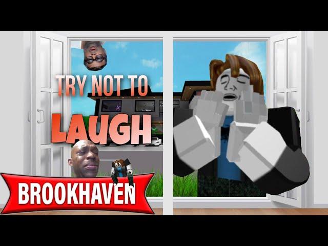 Try not to laugh - ROBLOX Brookhaven RP FUNNY MOMENTS 