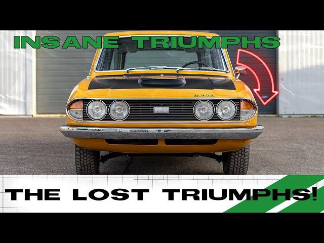 The INCREDIBLE LOST TRIUMPHS - Tickford Stag, 4X4 2500 AND MORE!