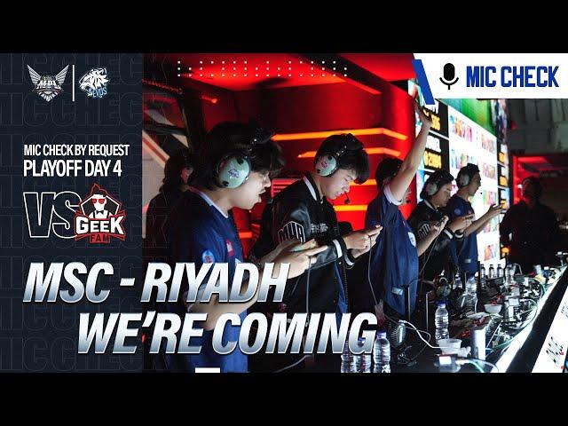 RIYADH, EVOS GLORY DATANG! | #MICCHECK by Request VS GEEK Fam MPL ID Playoff Season 13