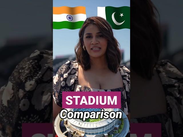 India vs Pakistan Cricket Stadium Comparison | India vs Pakistan Cricket highlights #shorts #stadium