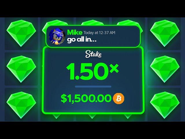 I gave a friend $1,000 to gamble on Stake...