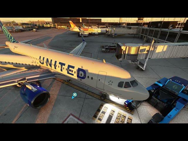 Microsoft Flight Simulator - Commercial Flight - United Airlines Flight Chicago  Denver