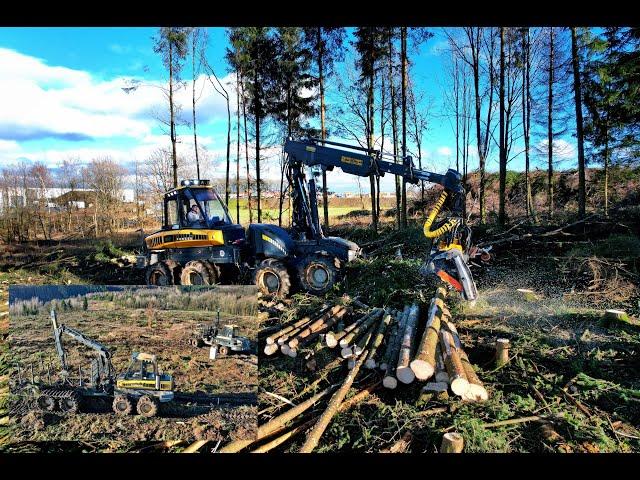 Flächenräumung XL • 3x Ponsse • Harvester & Forwarder • big construction • Baustelle •Loggingvideo