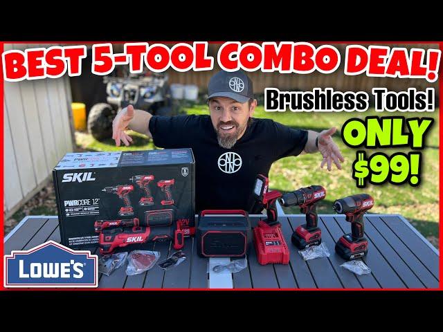  LOWE'S Insane SKIL Brushless 5 -Tool Combo Kit Deal! Review & DEMO! Get Them Before They're Gone!