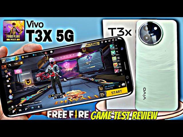 Vivo T3x 5g free fire Test  Vivo T3x 5g Free fire Gaming Gameplay Review #bestsmartphone