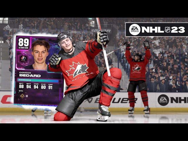 CONNOR BEDARD CHALLENGE?! *NHL 23 HUT*