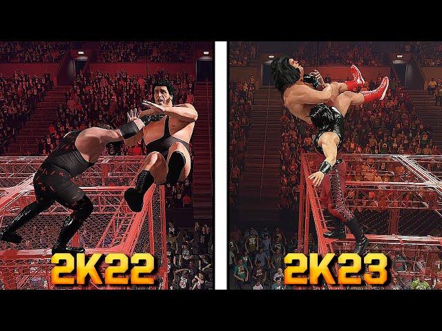 Best Extreme FINISHERS in WWE 2K22 Vs. WWE 2K23!