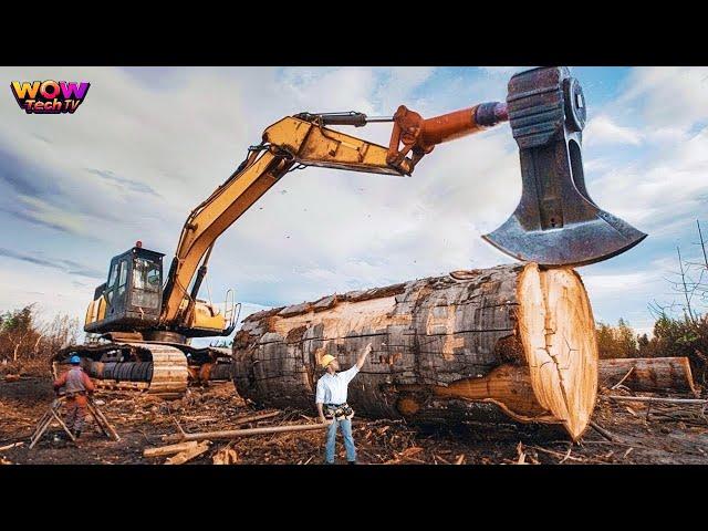 Extreme Dangerous Fastest Big Chainsaw Cutting Tree Machines | Biggest Heavy Equipment Machines #7