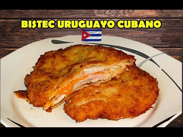 Comida Cubana Bistec Uruguayo  Paso a paso  Delicioso