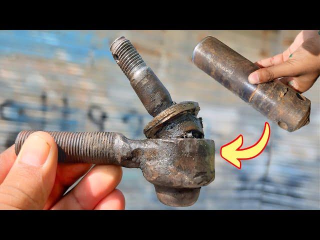 Making of Broken Steering Assembly End with Extra Iron Piece || Must Give Your Feedback