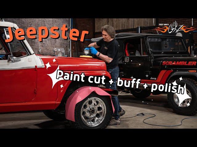 Cutting, Buffing, and Polishing the Jeepster's Faded Paint - Stacey David's Gearz S18 E4